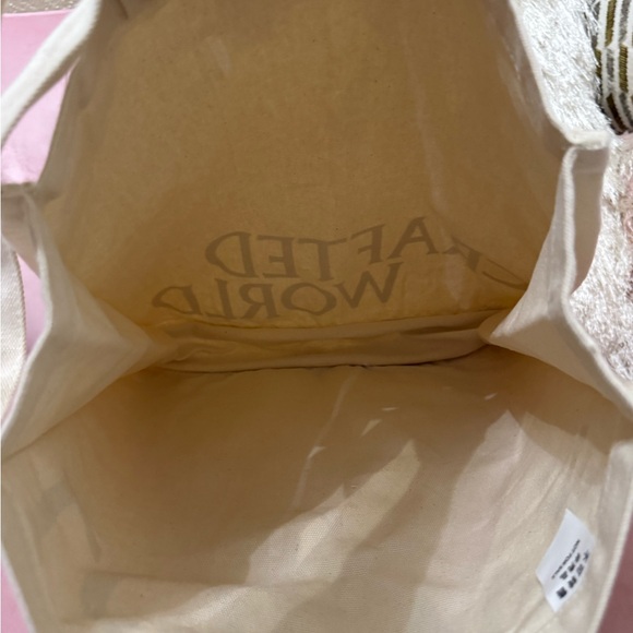 Athentic Loewe Canvas Jumbo Tote Bag with Colorful Design. Crafted World NWT - Picture 7 of 7